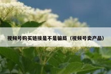 视频号购买链接是不是骗局（视频号卖产品）