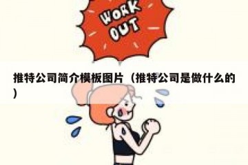 推特公司简介模板图片（推特公司是做什么的）