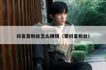 抖音靠粉丝怎么赚钱（耍抖音粉丝）