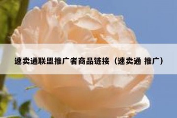 速卖通联盟推广者商品链接（速卖通 推广）