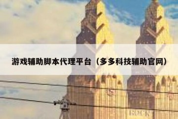 游戏辅助脚本代理平台（多多科技辅助官网）
