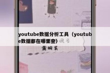 youtube数据分析工具（youtube数据都在哪里查）