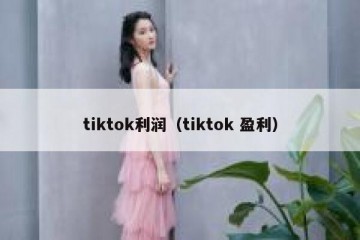 tiktok利润（tiktok 盈利）
