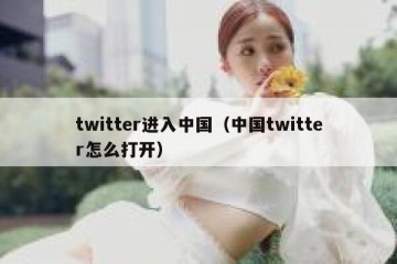 twitter进入中国（中国twitter怎么打开）