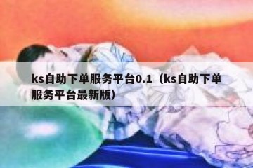 ks自助下单服务平台0.1（ks自助下单服务平台最新版）