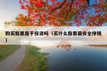 购买股票属于投资吗（买什么股票最安全挣钱）
