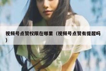 视频号点赞权限在哪里（视频号点赞有提醒吗）