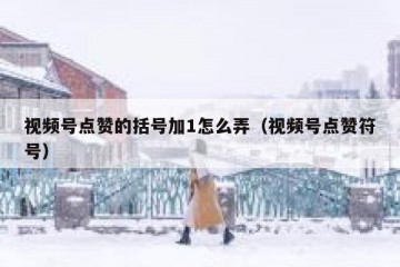 视频号点赞的括号加1怎么弄（视频号点赞符号）