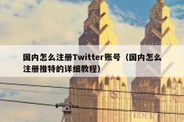 国内怎么注册Twitter账号（国内怎么注册推特的详细教程）