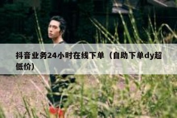 抖音业务24小时在线下单（自助下单dy超低价）