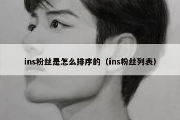 ins粉丝是怎么排序的（ins粉丝列表）