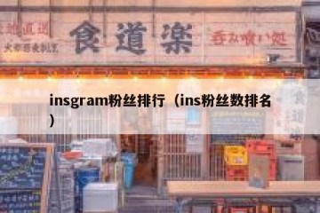 insgram粉丝排行（ins粉丝数排名）