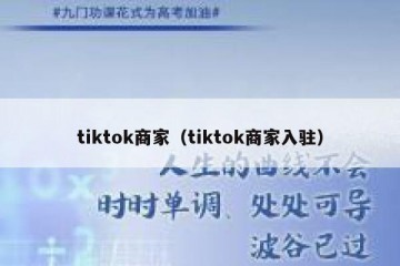 tiktok商家（tiktok商家入驻）