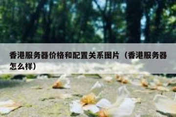 香港服务器价格和配置关系图片（香港服务器怎么样）