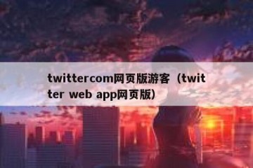 twittercom网页版游客（twitter web app网页版）