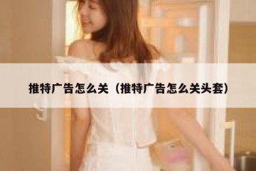 推特广告怎么关（推特广告怎么关头套）