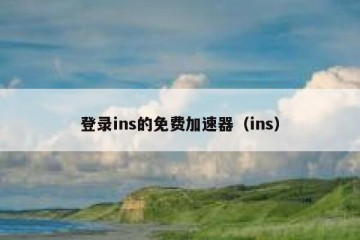 登录ins的免费加速器（ins）