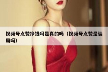 视频号点赞挣钱吗是真的吗（视频号点赞是骗局吗）