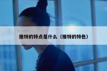 推特的特点是什么（推特的特色）