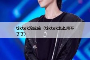 tiktok没反应（tiktok怎么用不了了）