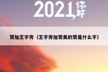 赞加王字旁（王字旁加赞美的赞是什么字）