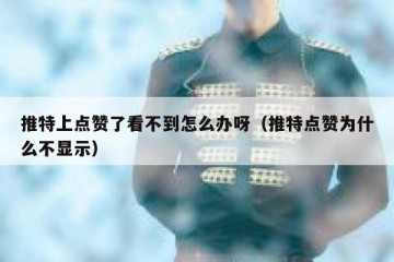 推特上点赞了看不到怎么办呀（推特点赞为什么不显示）