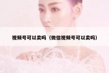视频号可以卖吗（微信视频号可以卖吗）