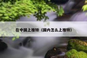 在中国上推特（国内怎么上推特）