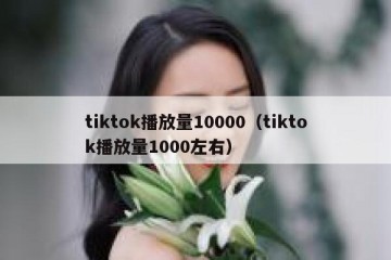 tiktok播放量10000（tiktok播放量1000左右）