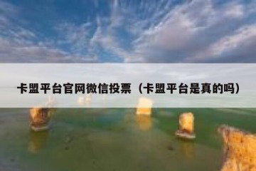 卡盟平台官网微信投票（卡盟平台是真的吗）