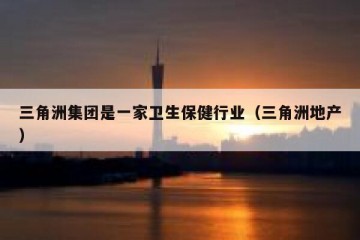 三角洲集团是一家卫生保健行业（三角洲地产）