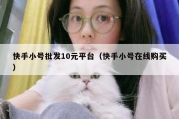 快手小号批发10元平台（快手小号在线购买）