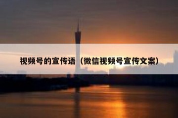 视频号的宣传语（微信视频号宣传文案）