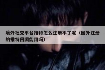 境外社交平台推特怎么注册不了呢（国外注册的推特回国能用吗）