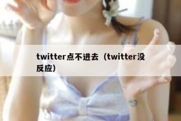 twitter点不进去（twitter没反应）