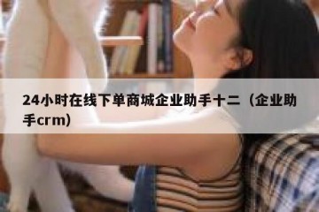 24小时在线下单商城企业助手十二（企业助手crm）