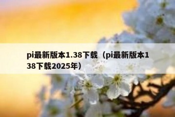 pi最新版本1.38下载（pi最新版本138下载2025年）