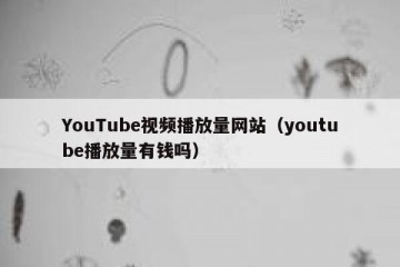 YouTube视频播放量网站（youtube播放量有钱吗）