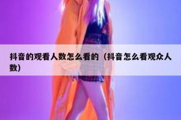 抖音的观看人数怎么看的（抖音怎么看观众人数）