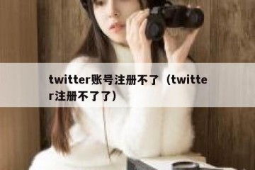 twitter账号注册不了（twitter注册不了了）
