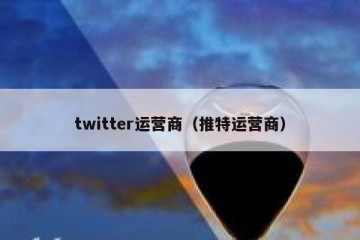 twitter运营商（推特运营商）