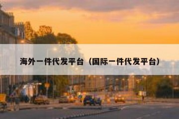 海外一件代发平台（国际一件代发平台）
