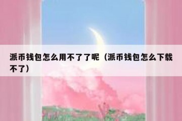 派币钱包怎么用不了了呢（派币钱包怎么下载不了）