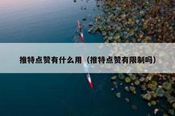 推特点赞有什么用（推特点赞有限制吗）