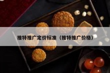 推特推广定价标准（推特推广价格）