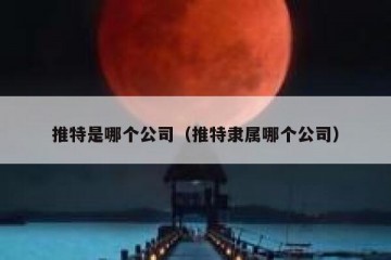 推特是哪个公司（推特隶属哪个公司）