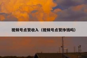 视频号点赞收入（视频号点赞挣钱吗）