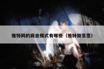 推特网的商业模式有哪些（推特做生意）
