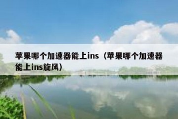 苹果哪个加速器能上ins（苹果哪个加速器能上ins旋风）