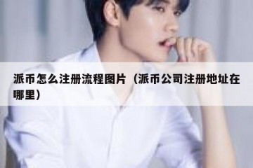 派币怎么注册流程图片（派币公司注册地址在哪里）